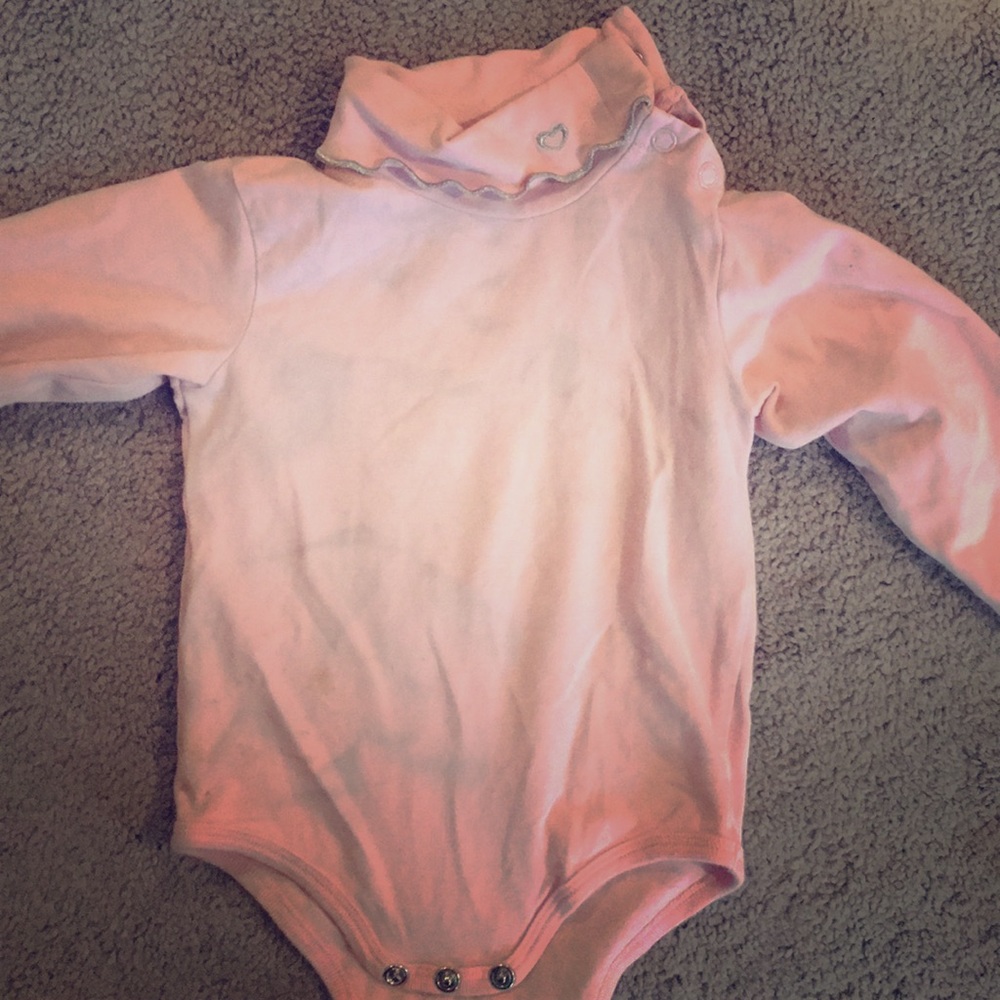 pink long sleeve onesie